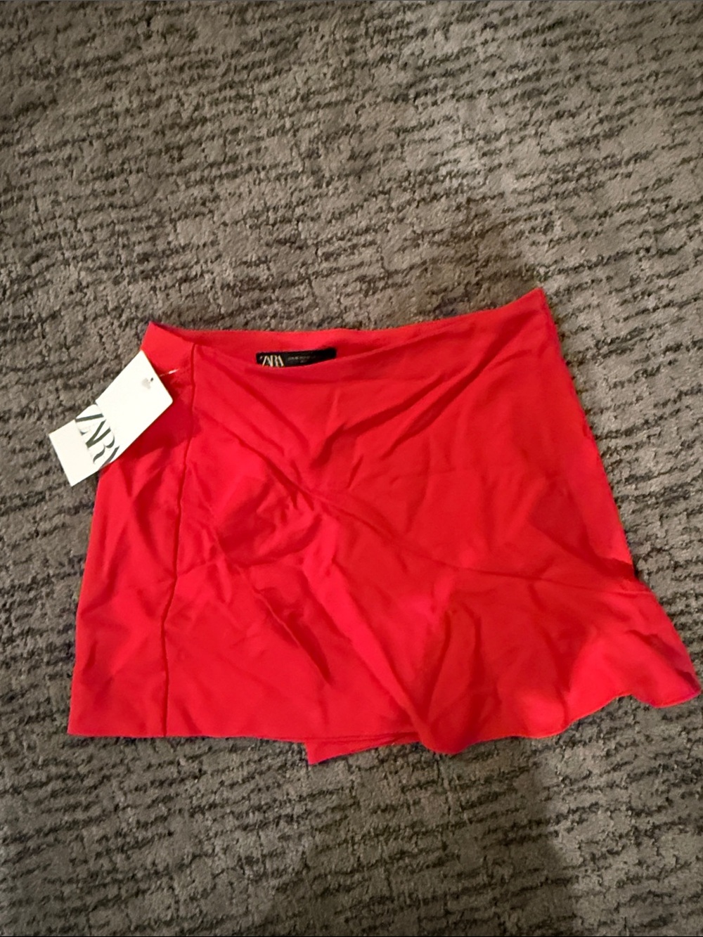 New with tags Zara Bright Red Mini Skort